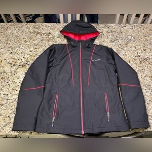 Columbia Thermal Coil black and pink jacket women’s size small